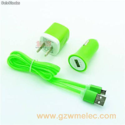 2 usb car charger for mobile phone - Foto 2