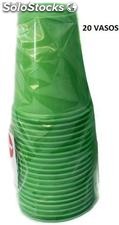 20 green tasse en plastique 200 cc