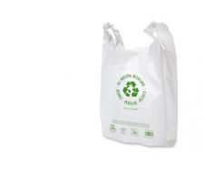 20 kg Bolsas 70% recicladas blancas 35/24x50 cm
