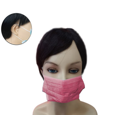 200 uds Máscaras cirúrgicas 3 capas com elásticos rosa