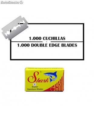 2000 Cuchillas de afeitar Doble Hoja Shark Súper Inox