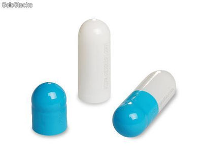 2000 Gélules vides en gélatine bleu et blanche－taille 00－taille 4－capsule vide