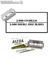 2000 Hojas de Doble Filo Astra Superior Platinum
