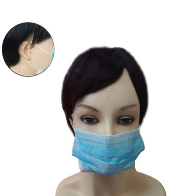 2000 uds Máscaras cirúrgicas 3 capas com elásticos azul