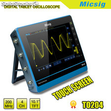 200MHz 4 canales osciloscopio digital tableta con 90M memoria profundida