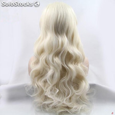 2016 Ombre Lumière Blonde Long Wave Perruque Réel Sentiment De Cheveux