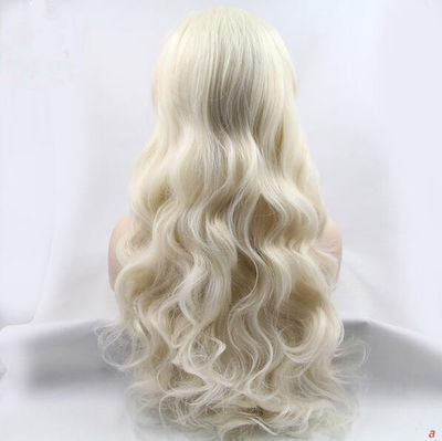 2016 Ombre Lumière Blonde Long Wave Perruque Réel Sentiment De Cheveux