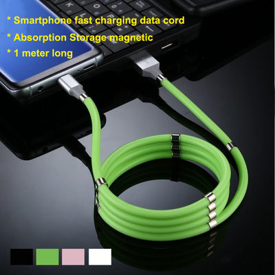 2020 New Colored Absorption Magnetic Câble Micro usb Lightning C charge câble