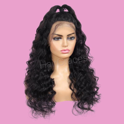2021 front lace perruque naturelle bouclé, 2021 front lace wig with curly hair - Photo 2