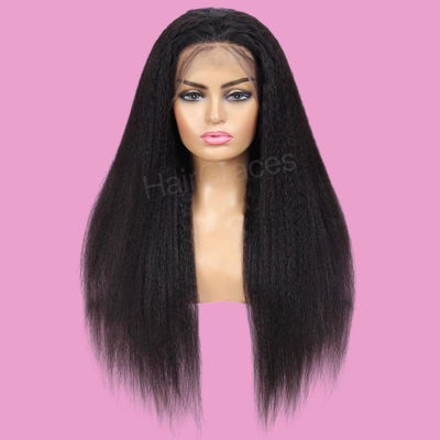 2021 hot front lace wig, 2021 lace perruque naturelle raide, ondulé, bouclé - Photo 2