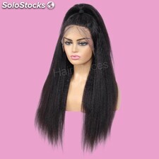 2021 HOT lace Parrucca lisci, ricci con capelli umani