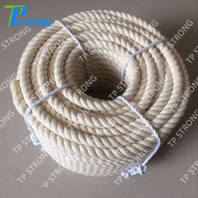 20mm grueso trenzado cuerda de algodón color blanco Venta - Foto 2
