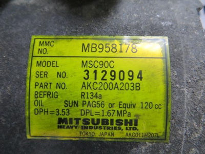 21859 compresor aire acondicionado / MB958178 / AKC200A203B / 3129094 para mitsu - Foto 3