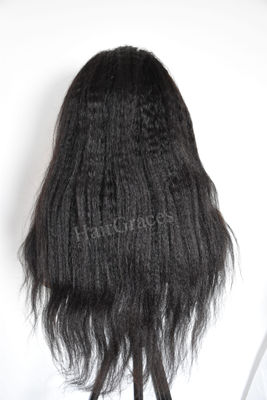 230% densité perruque naturelle lace front en cheveux vierge - Photo 3