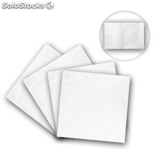 2400 Servilletas de papel 40x40 blancas