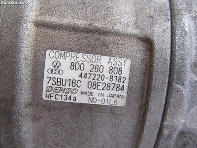 24958 compresor aire acondicionado / 8D0260808 / 4472208182 para audi A6 1.8 g ( - Foto 3