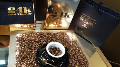 24k golden coffee beans