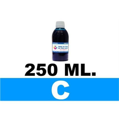 250 ml. tinta cian cartuchos para Brother lc123 lc900 lc985 lc1000