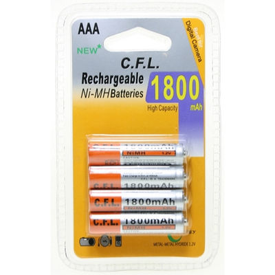 26630 | Blister 4 Baterias Aaa Recargable 1800Mah Cfl