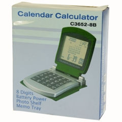 29676 | Calculadora Sobremesa Plegable C-3652-8B Calendario 8 Digitos - Foto 3