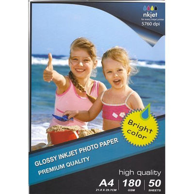 297x210mm a4 high glossy inkjet photo paper 180g 50 hojas