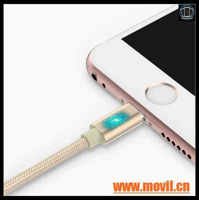 2M 3M alambre con metal Wire cable USB para iPhone 5 5s 6s 6 plus - Foto 2