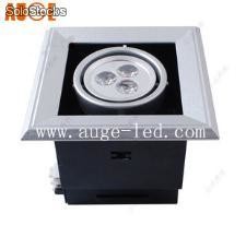 3*1w led recessed movable grille light high lumen with 3 years warranty