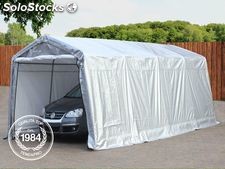 3,30x6,20 m Tendone garage, Box Auto mobile, PE bianco-grigio