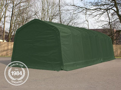3,30x9,60 m Tendone garage, Box Auto mobile, PVC verde scuro - Foto 2