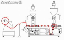 3 Couches Extrusion Machine Fabrication Film Bulle Plastique