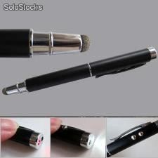 3 in 1 led laser project stylus, Patent fabric stylus with multi-function