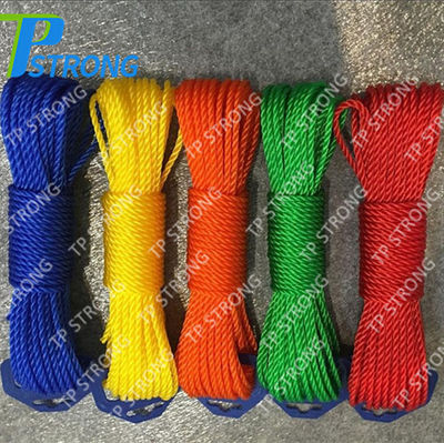 3 Strand plata cuerda torcida cuerda de polietileno PE para la venta