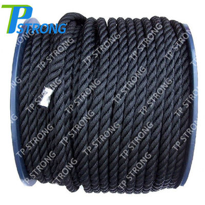 3-Strand Twist color negro PP remolcador cuerda