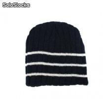 3 Stripe Knit Hat - Photo 2