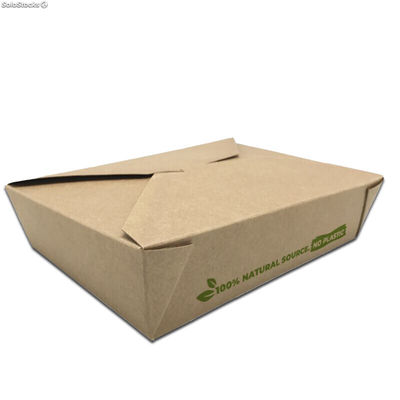 300 cajas multifood kraft 21,2x16,2x6,5 cm