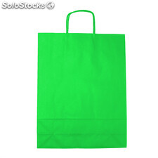 300 uds - Bolsa papel asa rizada 32 x 11 x 42 Verde claro