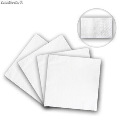 3000 Guardanapos de papel 33X33 Brancos