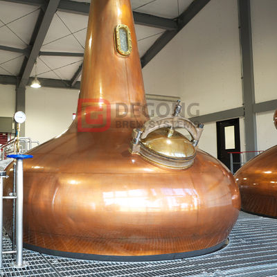 300L Copper Pot Still Alcohol Whiskey Vodka Distillation Equipment - Foto 5