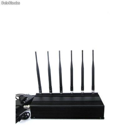 3g/4g High Power Cell phone Jammer with 6 Powerful Antenna ( 4g lte + 4g Wimax)