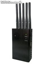 3g/4g Portable Cell Phone Jammer with 5 Powerful Antenna ( With dip switch)