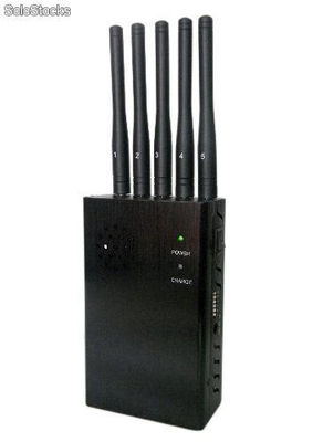 3g/4g Portable Cell Phone Jammer with 5 Powerful Antenna ( With dip switch)