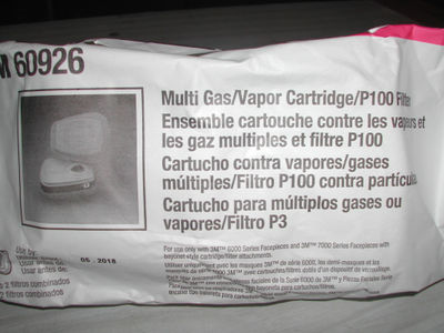 3M 60926 Cart Multigas Vapor y Filtro Para Partículas P100