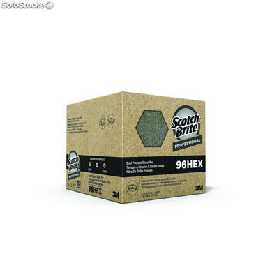 3M® Scotch-Brite™ Professional Fibra 96HEX Uso Dual, 15 unidades / caja - Foto 3