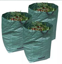 3Pack 16/32/72-Gallon Reusable Garden Waste Bags for Patio Yard Trash Can