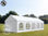 3x10m PVC Marquee / Party Tent w. Groundbar, fire resistant white - 1