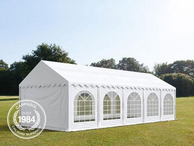 3x10m PVC Marquee / Party Tent w. Groundbar, white