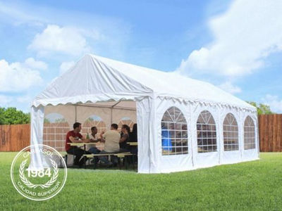 3x10m PVC Marquee / Party Tent w. Groundbar, white - Foto 2