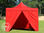 3x3m Gazebo pieghevole con 4 parti laterali, rosso - Foto 2