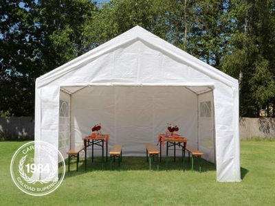 3x3m PE Marquee / Party Tent, white - Foto 3