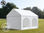 3x3m PVC Marquee / Party Tent w. Groundbar, fire resistant white - 1